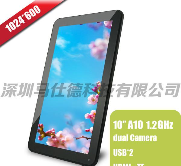 低价促销10.1寸电容式多点触摸Google 安卓4.0平板